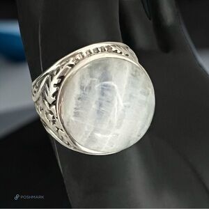 💖 Sterling Silver Moonstone Ring 💖
